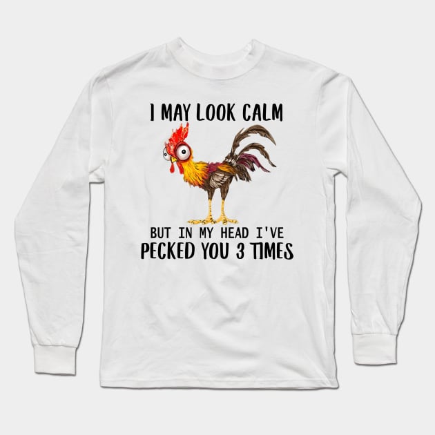 UT IN MY HEAD I'VE PECKED YOU THREE TIMES Long Sleeve T-Shirt by SomerGamez